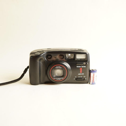 Vivitar Series 1 440 PZ Film Camera | 35mm Point & Shoot | Tested & Working | Black