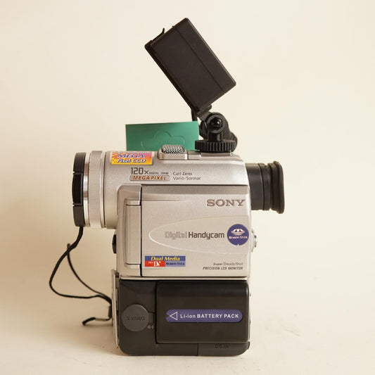 Sony Handycam DCR-PC100 MiniDV Camcorder with Tapeless Setup | Camcorder | Tested & Working | Silver
