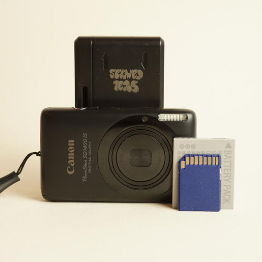 Canon PowerShot SD1400 IS Digital Camera | 14.1MP | Tested & Working | Black