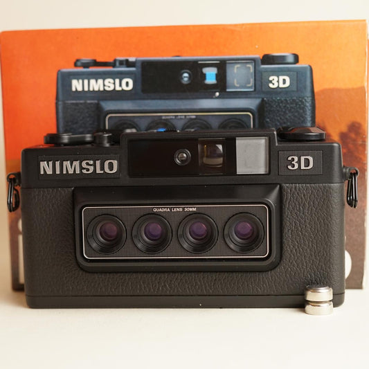 Nimslo 3D | 35mm Film Camera | Point & Shoot | Tested & Working | Black