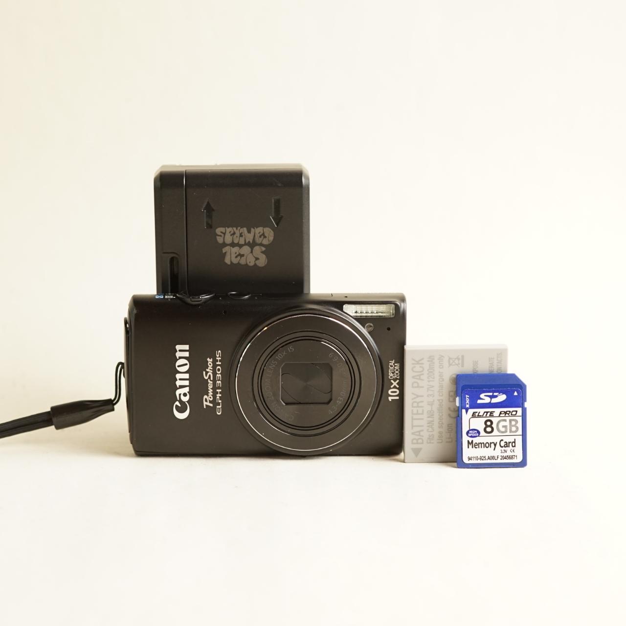 Canon PowerShot ELPH 330 HS Digital Camera | 12.1MP | Tested & Working | Black