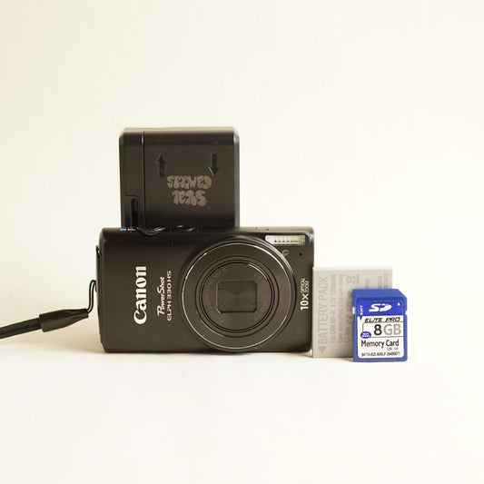 Canon PowerShot ELPH 330 HS Digital Camera | 12.1MP | Tested & Working | Black