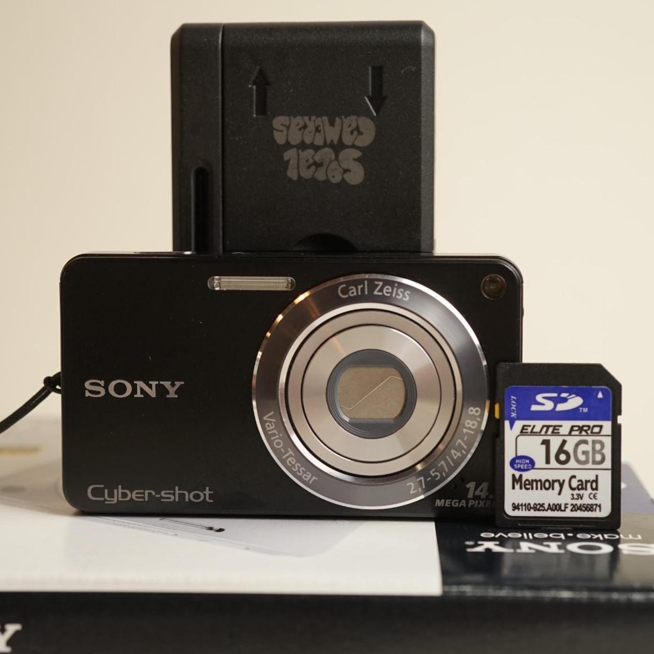 Sony Cyber-shot DSC-W350 Digital Camera | 14.1MP | Tested & Working | Black
