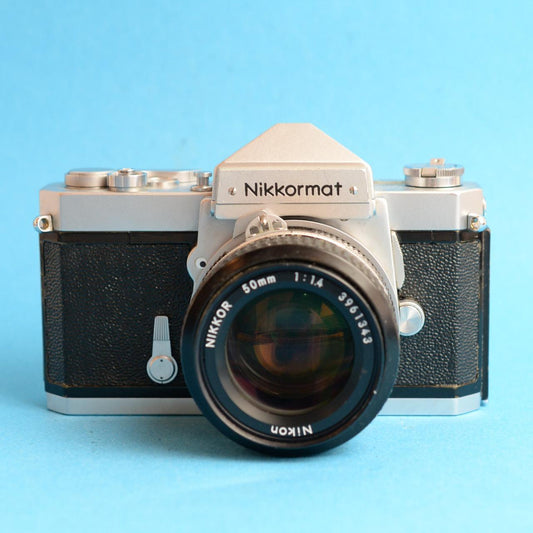 Nikkormat FT N Film Camera FULL CLA | 35mm SLR | Tested & Working | Black & Silver