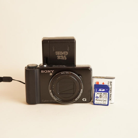 Sony Cyber-shot DSC-HX9V Digital Camera | 16.2MP | Tested & Working | Black
