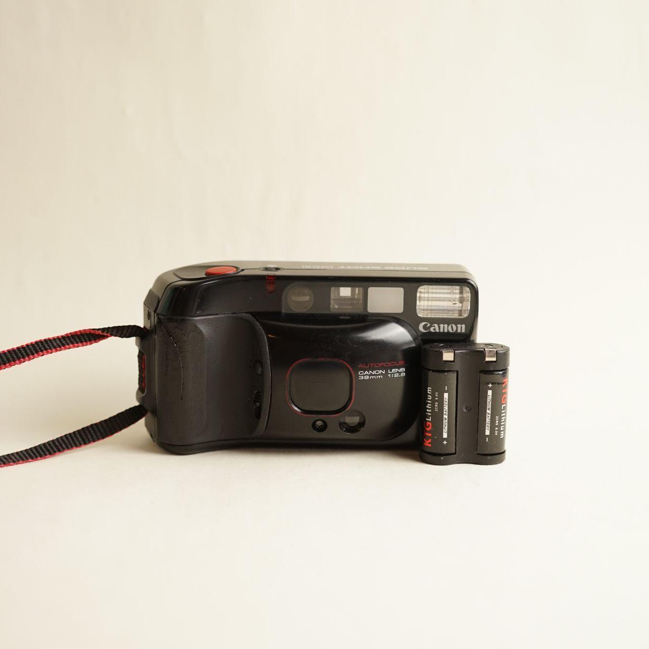 Canon Sure Shot Supreme Film Camera | 35mm Point & Shoot | Tested & Working | Black