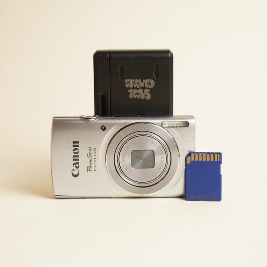 Canon PowerShot ELPH 135 Digital Camera | 16MP | Tested & Working | Silver