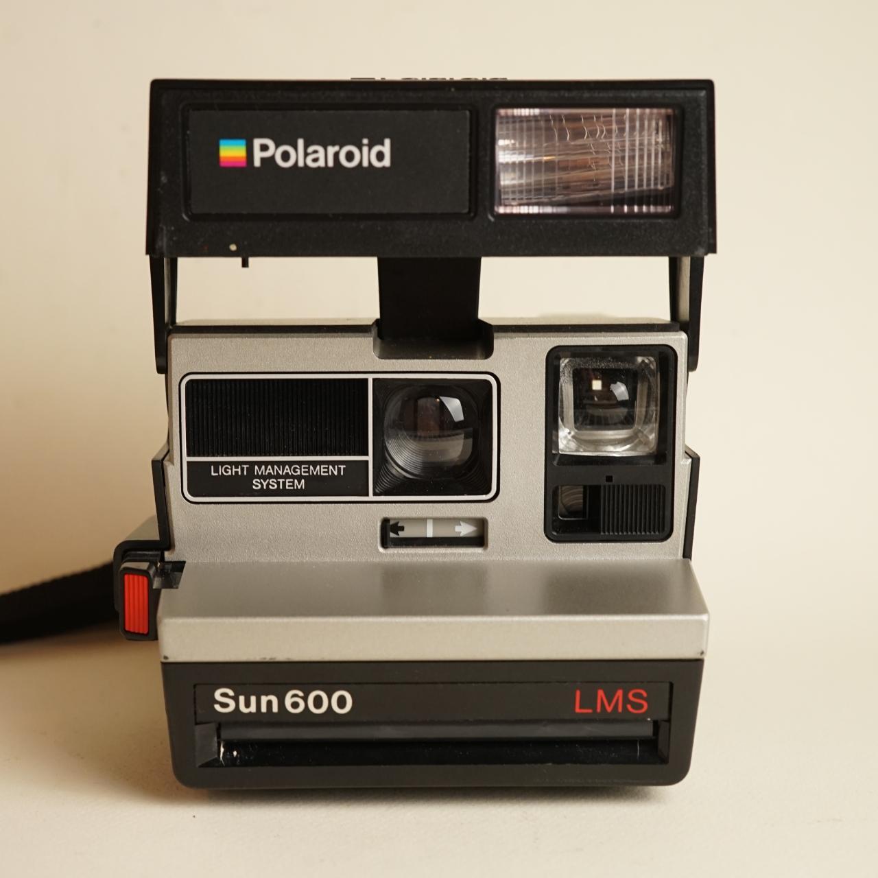 Polaroid Sun 600 Instant Camera | Tested & Working | Black & Silver