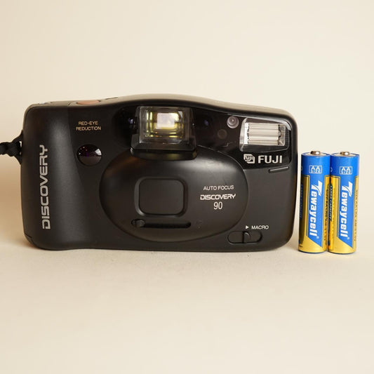 Fujifilm Discovery 90 Film Camera 35mm Point and Shoot | Tested & Working | Black