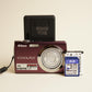 Nikon Coolpix S220 Digital Camera | 10MP | Tested & Working | Maroon