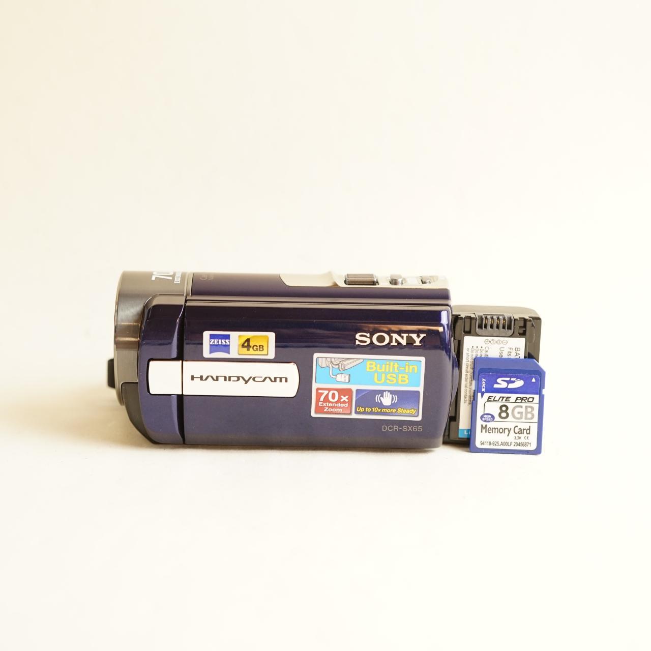 Sony Handycam DCR-SX65 Digital Camcorder | Tested & Working | Navy