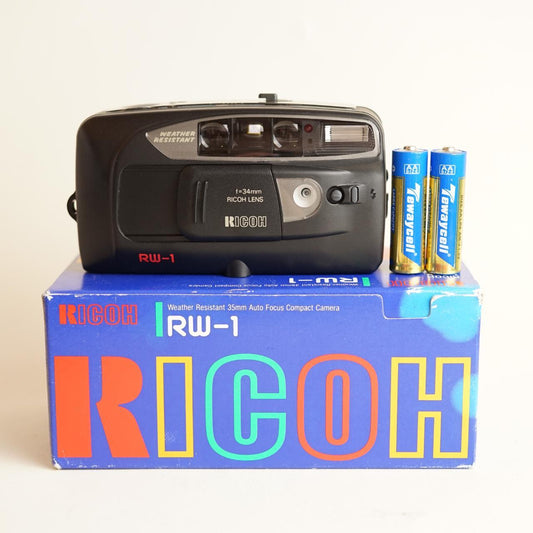 Ricoh RW-1 Film Camera | 35mm Point and Shoot | Tested and Working w/Warranty | Black