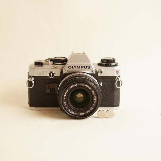 Olympus OM-10 Film Camera | 35mm SLR | Tested & Working | Grey & Black
