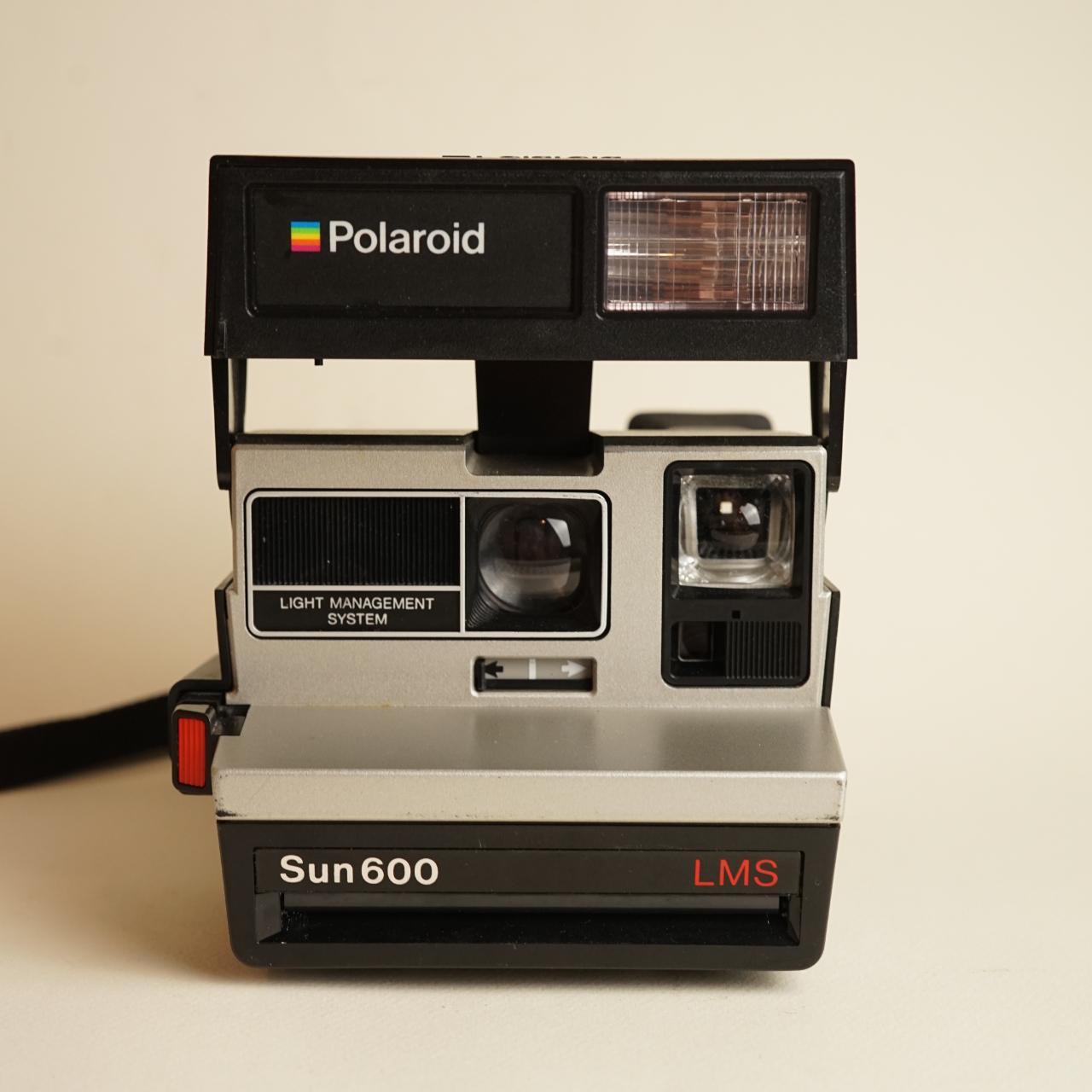 Polaroid Sun 600 Instant Camera | Tested & Working | Black & Silver