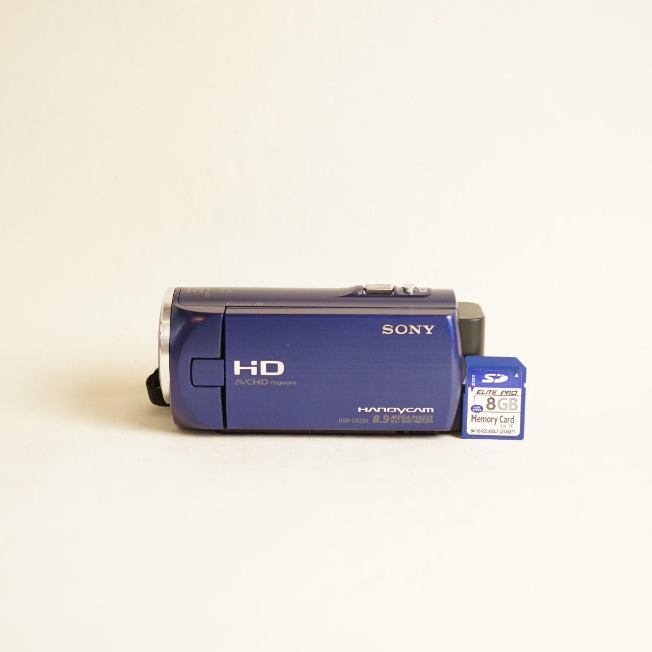 Sony Handycam HDR-CX220 Digital Camcorder | Tested & Working | Blue