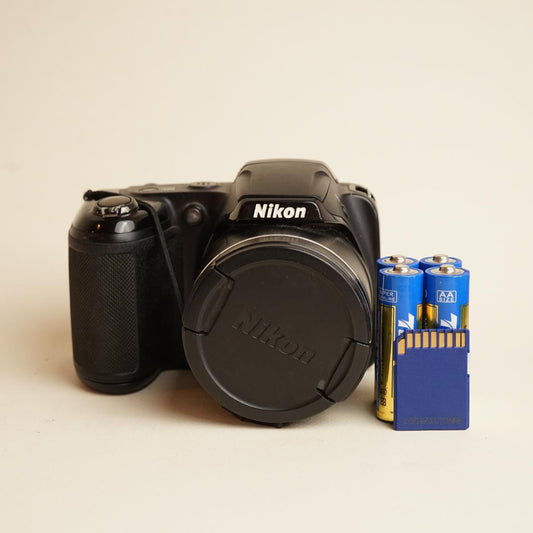 Nikon Coolpix L340 Digital Camera | 20.2MP | Tested & Working | Black