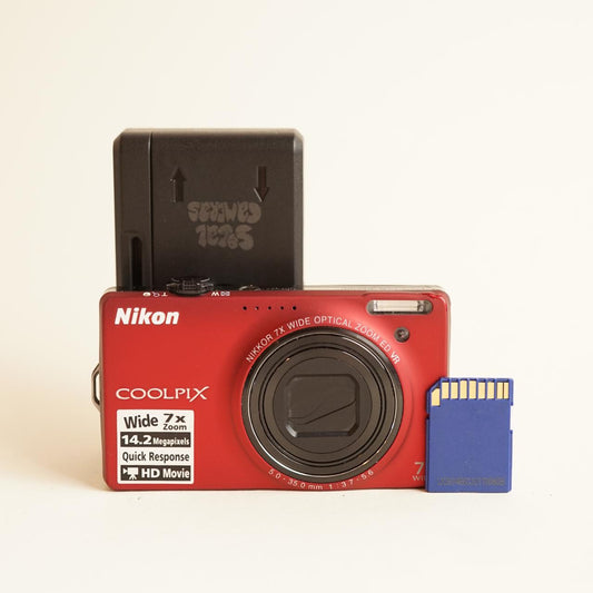 Nikon Coolpix S6000 Digital Camera | 14.2MP | Tested & Working | Red