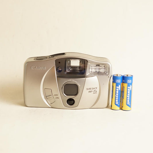Canon SureShot AF-7S Date Film Camera | 35mm Point & Shoot | Tested & Working | Silver