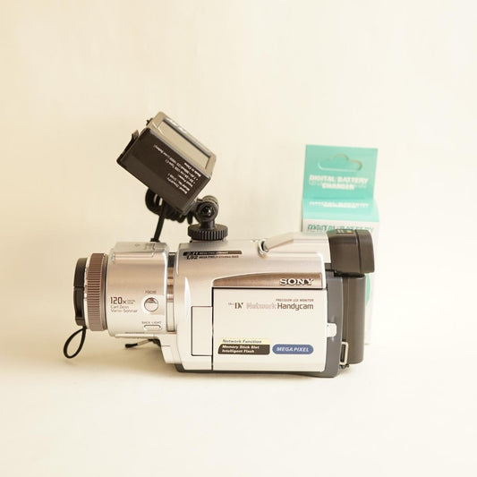 Sony Handycam DCR-TRV70 Digital Camcorder with Tapeless Setup | Tested & Working | Silver & Grey