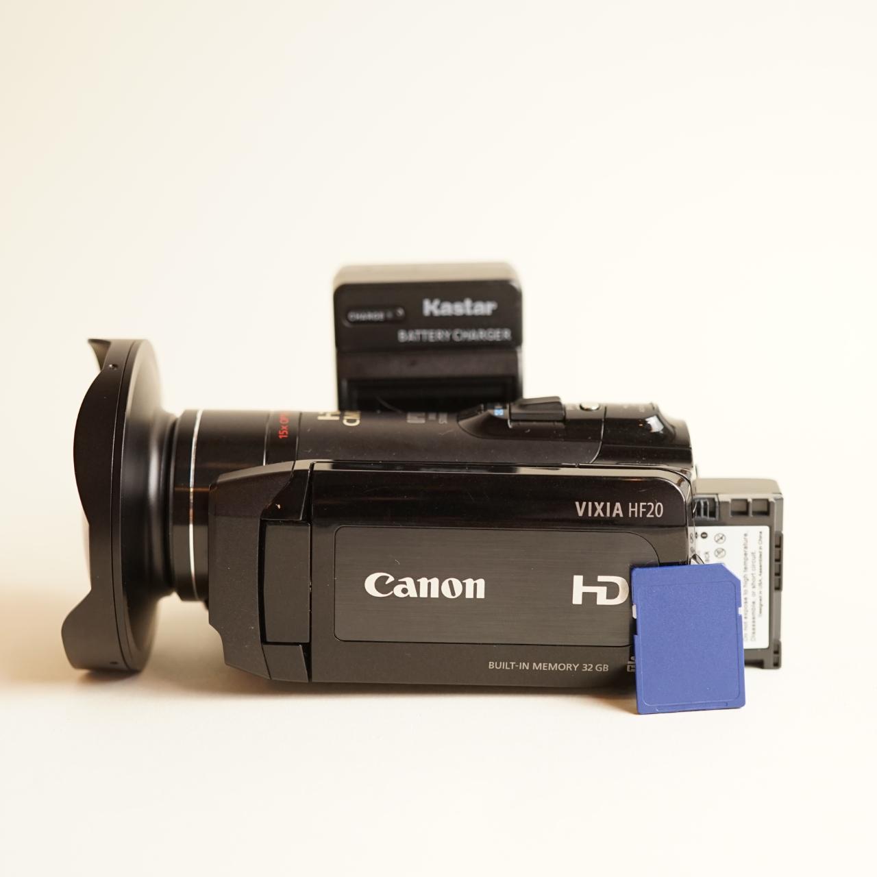 Canon Vixia HF20 Camcorder | HD Video | Tested & Working | Black