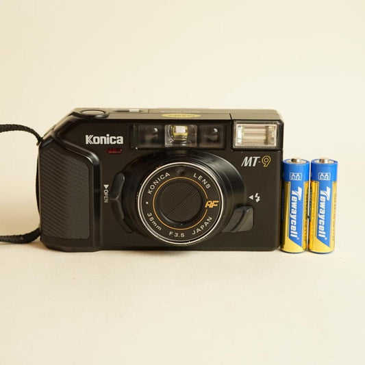 Konica MT-9 Film Camera | 35mm Point & Shoot | Black | Tested & Working
