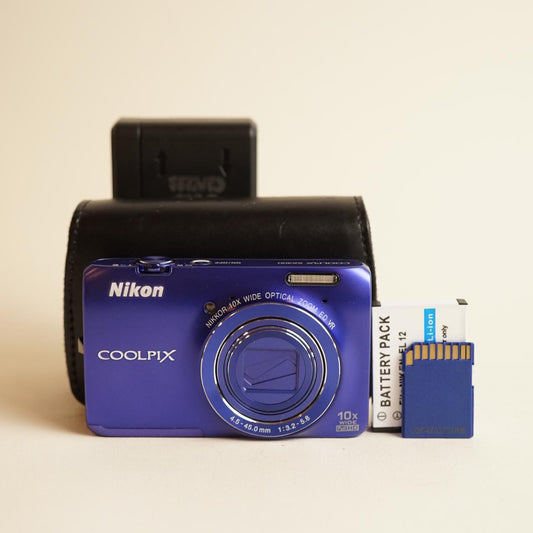 Nikon Coolpix S6300 Digital Camera | 16MP | Tested & Working | Blue