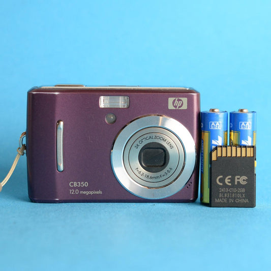 HP CB350 Digital Camera | 12MP | Tested & Working | Purple