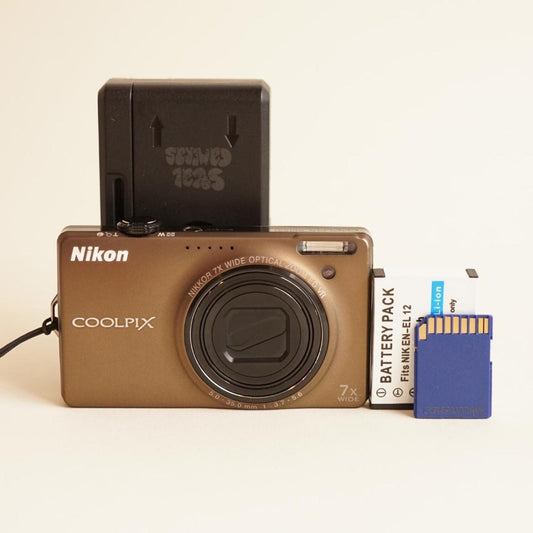 Nikon Coolpix S6000 Digital Camera | 14.2MP | Tested & Working | Brown