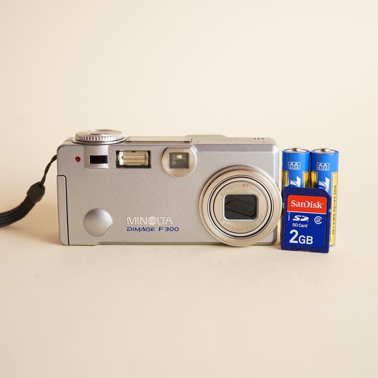 Minolta DiMage F300 Digital Camera | 5MP | Tested & Working | Silver