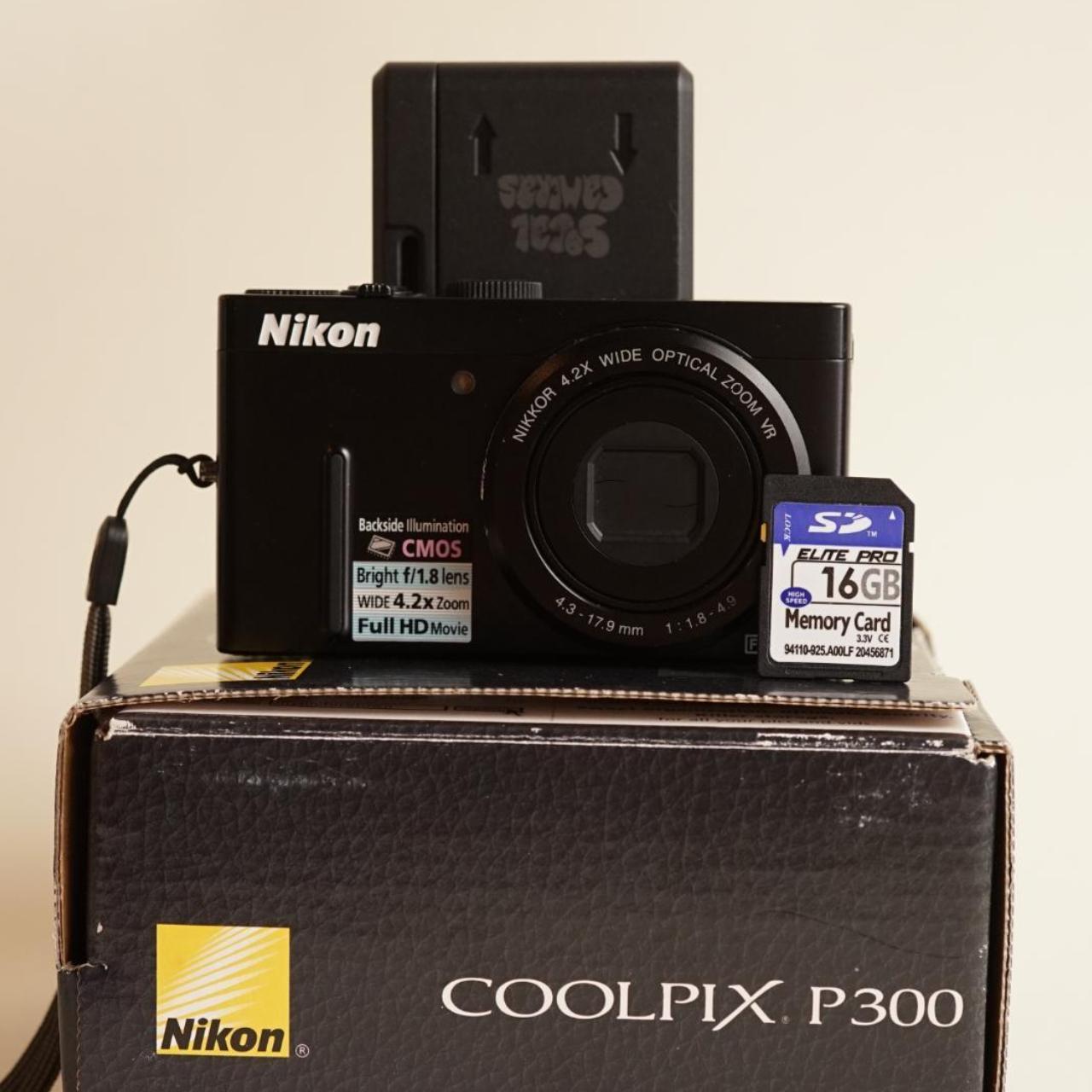 Nikon Coolpix P300 Digital Camera | 12.2MP | Tested & Working | Black