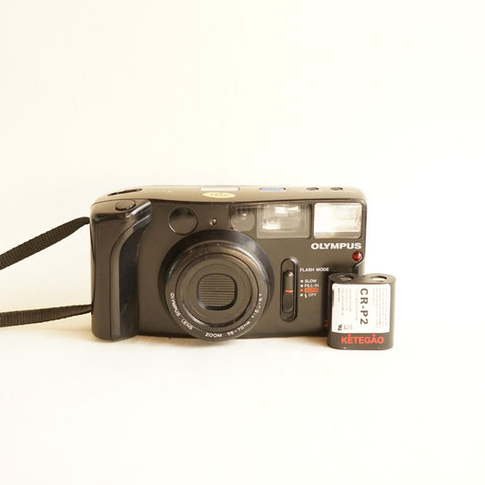 Olympus Quick Shooter Zoom Film Camera | 35mm Point & Shoot | Tested & Working | Black