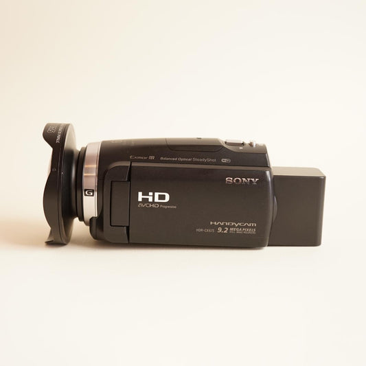 Sony Handycam HDR-CX675 Digital Camcorder with Fisheye | Full HD 1080p | Tested & Working | Black