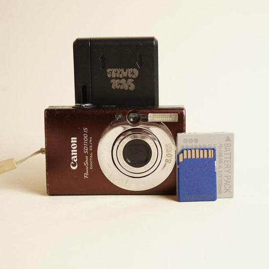 Canon PowerShot SD1100 IS Digital Camera | 8.0MP | Tested & Working | Brown