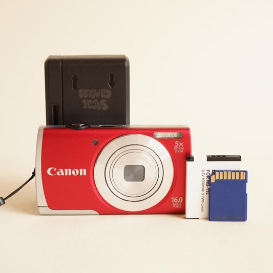 Canon PowerShot A2600 Digital Camera | 16MP | Tested & Working | Red