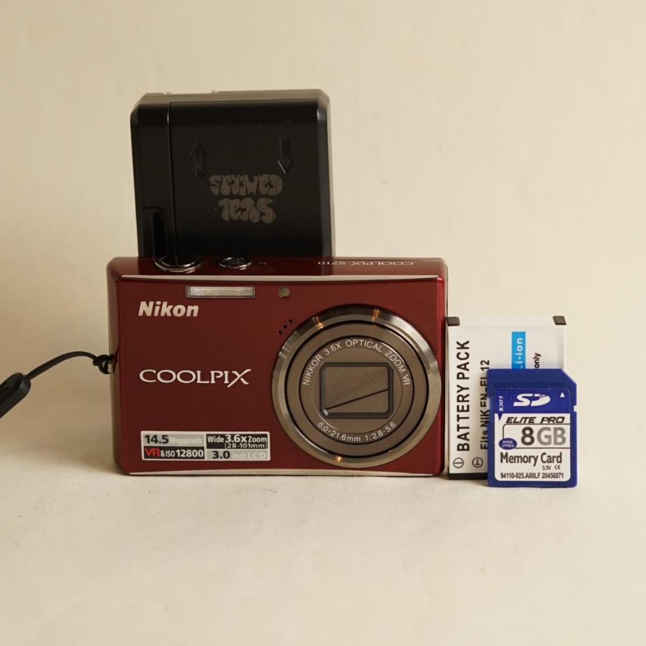 Nikon Coolpix S710 Digital Camera | 14.5MP | Tested & Working | Red