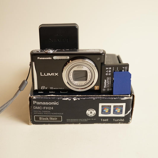 Panasonic Lumix DMC-FH24 Digital Camera | 16.1MP | Tested & Working | Black