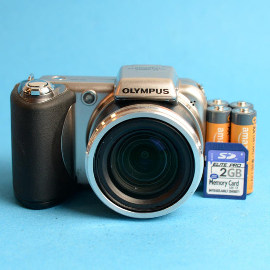 Olympus SP-600UZ Digital Camera | 12MP | Tested & Working | Silver