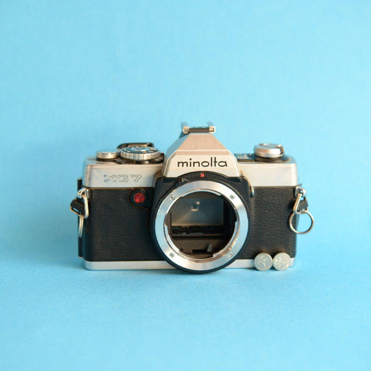 Minolta XG-7 Film Camera | 35mm SLR | Read Description | Silver & Black