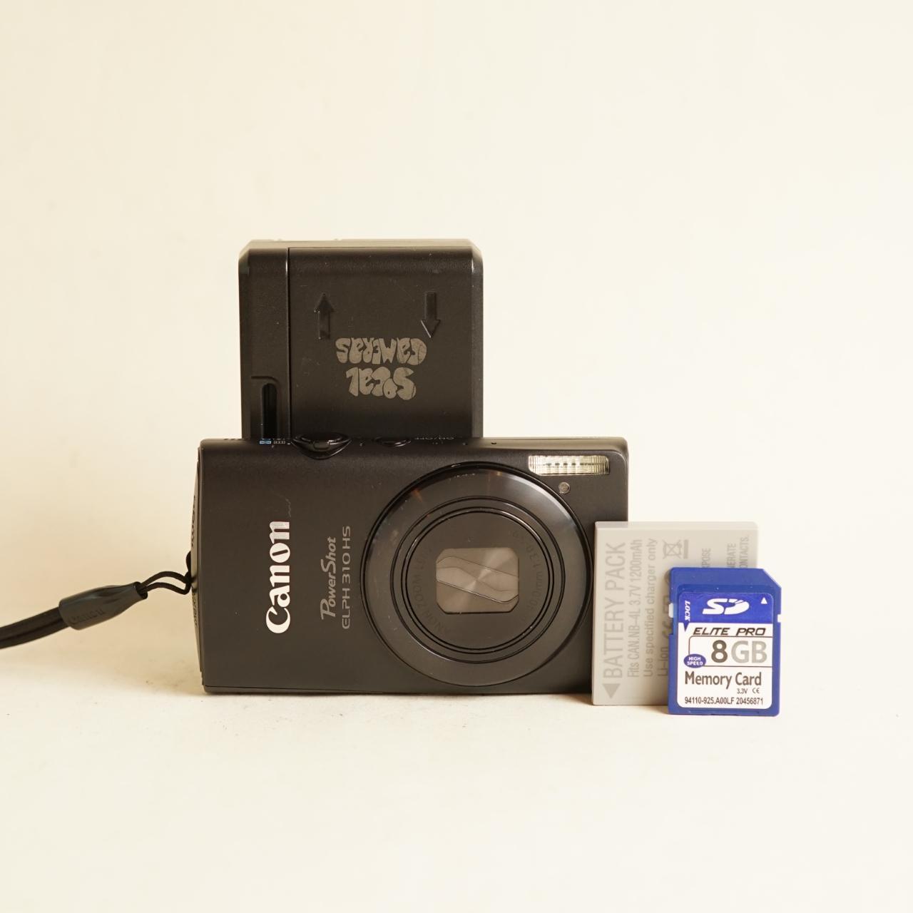 Canon PowerShot ELPH 310 HS Digital Camera | 12.1MP | Tested & Working | Black