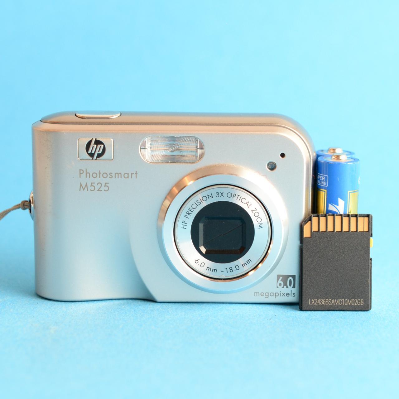 HP Photosmart M525 Digital Camera | 6MP | Tested & Working | Silver