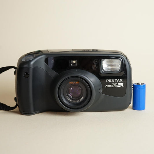 Pentax Zoom 90-WR | 35mm Film Camera | Point and Shoot | Black