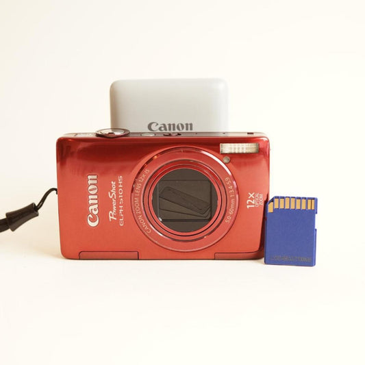 Canon PowerShot ELPH 510 HS Digital Camera | 12.1MP | Tested & Working | Red