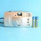 Canon Snappy QT Date Film Camera | 35mm Point and Shoot | Tested & Working | Silver