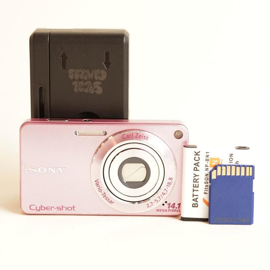 Sony Cyber-shot DSC-W350 Digital Camera | 14.1MP | Tested & Working | Pink