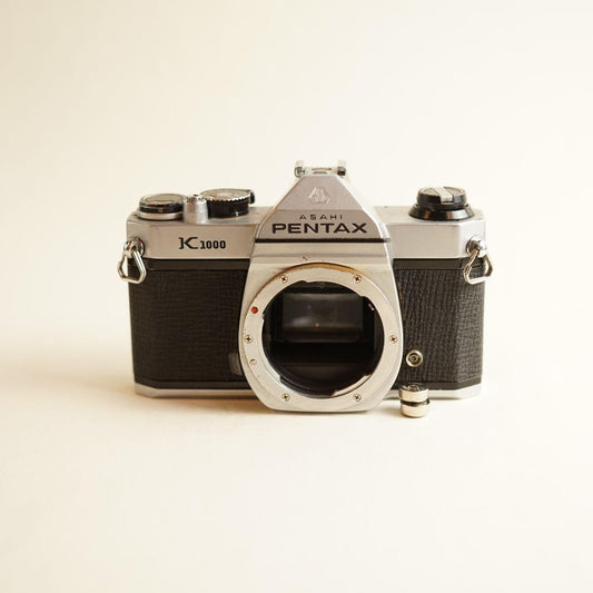Asahi Pentax K1000 | Fully CLA'd | Film Camera Body | 35mm SLR | READ DESCRIPTION | Silver & Black