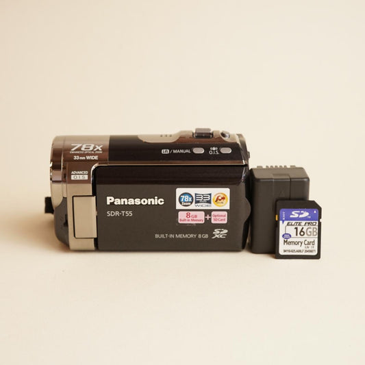 Panasonic SDR-T55 Digital Camcorder | Tested & Working | Black