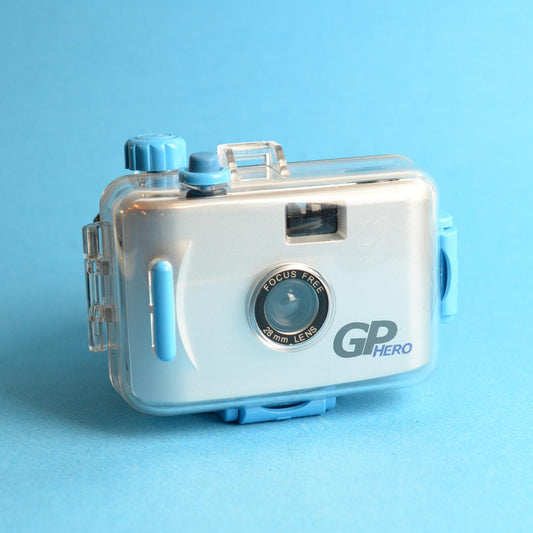 GP Hero Focus Free Film Camera | 35mm Film Camera | Point and Shoot | Tested & Working | Silver