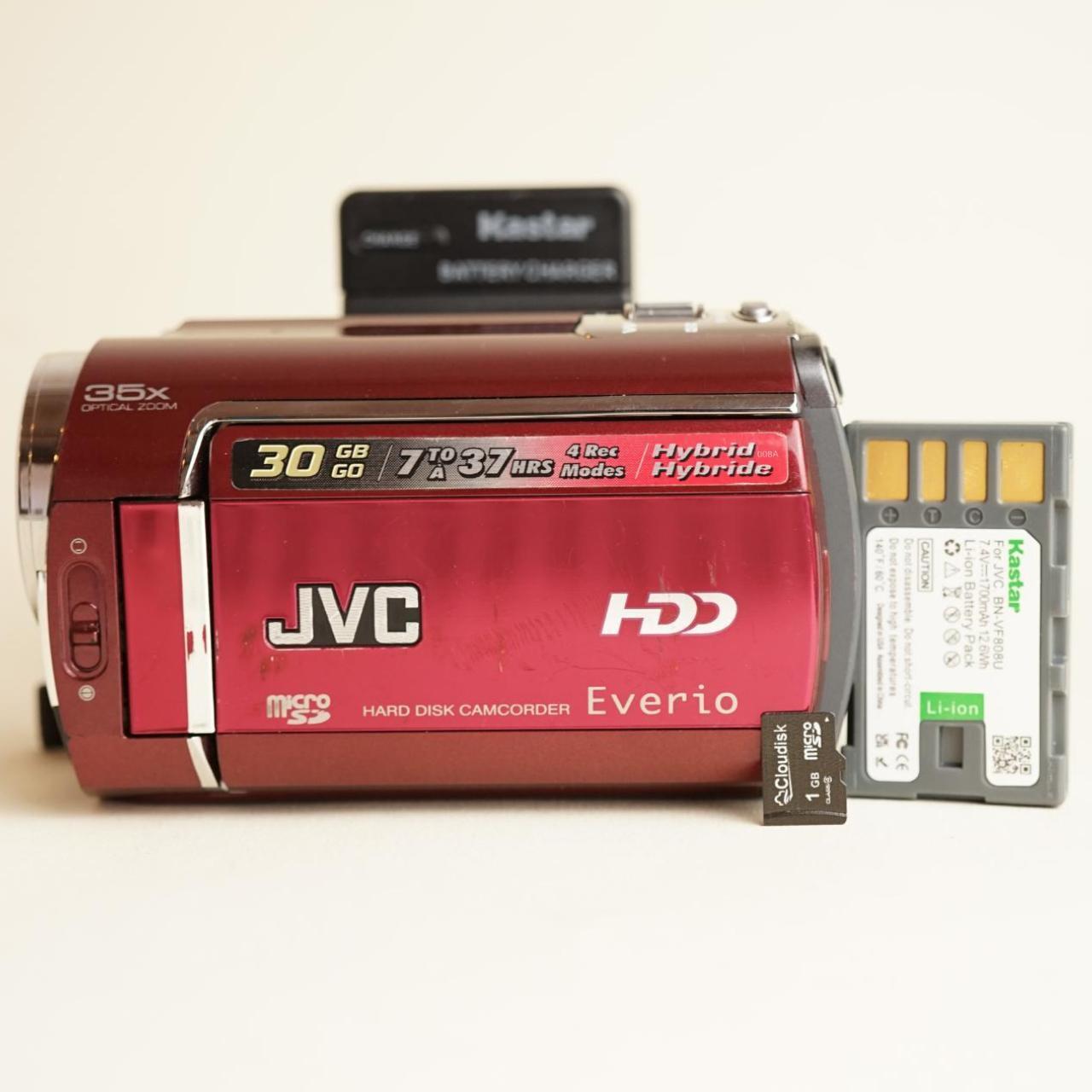 JVC Everio GZ-MG330RU | Digital Camcorder | Guaranteed Tested & Working w/Warranty | Red