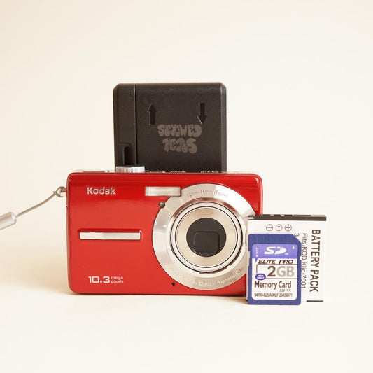 Kodak EasyShare MD1063 Digital Camera | 10.3MP | Tested & Working | Red