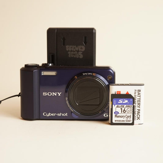 Sony Cyber-shot DSC-H70 Digital Camera | 16.1MP | Tested & Working | Blue